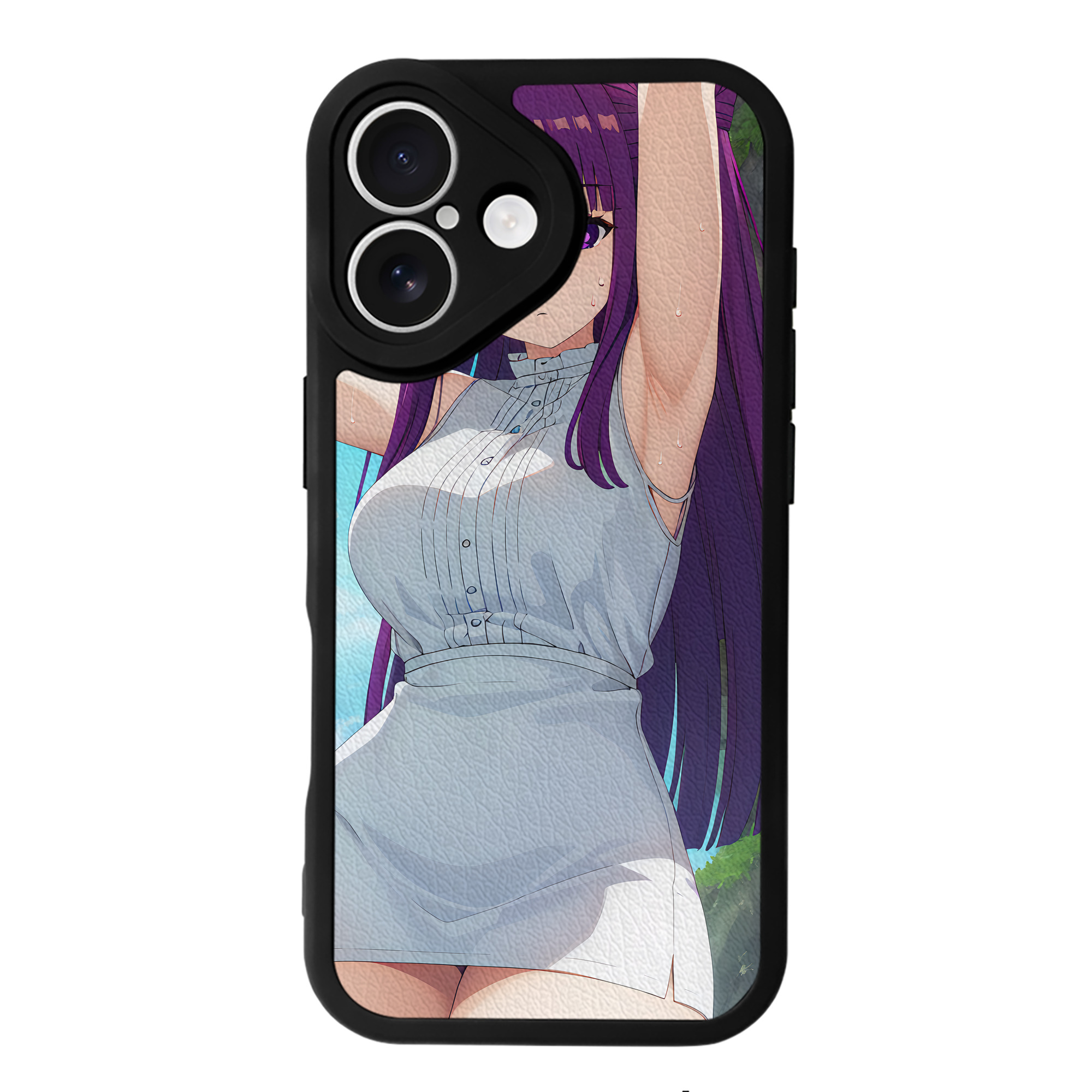 （画像用） 葬送のフリーレン Frieren 【iPhone 16シリーズ対応】シリコンスマホケース（レザー調） 材質：シリコン